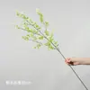 Flores artificiais em tons de verde, de haste única, para decoração de local de casamento, decoração de salão de casamento de luxo, arranjos florais de plástico
