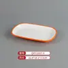 Vajilla de Melamina Plato de Dos Colores para Restaurantes de Hot Pot y Barbacoa, Plato Cuadrado de Barbacoa Comercial Imitación Porcelana