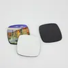 Imanes para Refrigerador de MDF en Blanco de Venta Caliente Transfronterizos para Transferencia de Calor en Formas de Corazón, Redondas y Cuadradas, Imanes para Refrigerador Magnéticos Suaves Negros con Imágenes Impresas