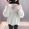 Novo Suéter de Moda com Pelo Sintético de Visão de Minka Espesso Outono/Inverno 2026 para Mulheres, Camisa Básica de Tricô Versátil com Caimento Solto Estiloso