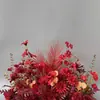 Arreglo Floral para Boda, Decoración de Escena de Boda, Camino de Flores Artificiales, Ceremonia de Entrega de Flores, Accesorios para Fotos