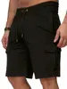 Nuevos overoles deportivos cortos para hombre de talla grande transfronterizos, shorts multibolsillos, pantalones de fitness, pantalones deportivos casuales