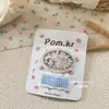 Nuevo estilo de horquilla de tela con flores para niña, bonito accesorio para el cabello a cuadros, horquilla para bebé