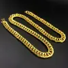 Colar masculino banhado a ouro 18k cor inalterável preservador de cor ouro banhado europeu osso de cobra plano masculino colar étnico