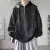 Sudadera con capucha tie-dye desgastada para hombre, primavera y otoño, talla grande, para personas a la moda y con sobrepeso, corte holgado, deportiva, estilo estudiante, chaqueta elegante