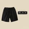 Shorts Esportivos Casuais Calças Cinco Pontos Shorts Ultrafinos de Seda Gelo Calças Pretas com Bolso de Aba Shorts Elásticos Respiráveis de Secagem Rápida Transfronteiriços
