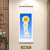 Pintura colgante de Son Guanyin Vista de Gran Misericordia del Mar de China Meridional Retrato de Guanyin en rollo Pintura Buscando Hijo para Ayudar Bebé Embarazado Pintura Decorativa