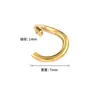 Anillos Abiertos de Acero Inoxidable Accesorios para Joyería DIY Anillo Único Dorado Accesorios Hechos a Mano Anillas de Salto Anillos de Conexión para Collares y Pulseras