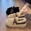 Zapatos Esponjosos para Mujer sin Cordones Zapatos de Maternidad de Moda Cálidos de Algodón con Felpa Suela Gruesa de Invierno para Exteriores Aumento de Altura Interior 2026