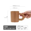 Taza Taza de Cerámica Taza de Esmalte de Sésamo Venta al por Mayor Taza de Café de Gran Capacidad Taza de Agua para el Hogar Taza Recta con Asa Retorcida
