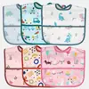 Babero Infantil Transfronterizo Bolsa de Comida Tridimensional para Bebé Babero Impermeable y Lavable para Bebé Bolsa Resbaladiza Super Suave Toalla Resbaladiza para Comer