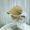Sombrero de pescador de mezclilla lavado desgastado retro para mujer primavera y verano versátil para hacer que la cara se vea pequeña, protección solar, cubierta, sombrero de cubeta, sombrero para el sol