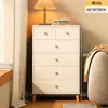 Cómoda, Gabinete de Cinco Cajones, Gabinete de Almacenamiento Moderno para Dormitorio, Gabinete de Pared para Sala de Estar, Gabinete Lateral Pequeño, Mesita de Noche