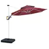 Toldo de camping de uso duplo alimentado por energia solar de fábrica, toldo de sol para pátio externo para cafeterias, guarda-sol grande comercial para barracas