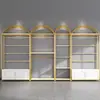 Prateleira de loja de lingerie sutiã display de underwear armário cabides de loja de roupas de dormir suporte de armazenamento multifuncional dourado armário de amostras