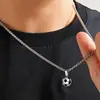 Colgante de Fútbol Hip-Hop Transfronterizo Europeo y Americano Joyería Deportiva Copa del Mundo Collar para Hombre