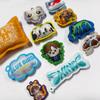Wl018 Fabricante Personalizado Dibujos Animados Relleno de Algodón Etiqueta Decorativa Cremallera de Ropa Cabeza Etiqueta de Tela Estéreo Relleno de Algodón Marca Registrada Etiqueta Tejida