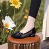 Zapatos Individuales Transpirables de Malla para Mujer 2026 Verano Nuevos de Tacón Bajo Casual Cómodos Zapatos Tipo Mocasín con Lazo Sandalias Caladas para Mujer