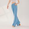 Calça Larga Reta para Dança Efeito Emagrecedor Calça Moderna para Prática de Dança Feminina Azul Dança Clássica Calça para Adultos