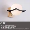 Lámpara de pared, estilo nórdico, madera maciza, adecuada para estudio, dormitorio, escalera, pasillo y sala de estar, con control remoto y sin necesidad de cableado