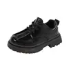 Sapatos Mary Jane Estilo Britânico para Meninas 2026 Primavera e Outono Novos Retro Versáteis de Couro Sapatos Casuais Infantis Estilo Escolar Leve