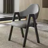 Silla casual con respaldo, silla de escritorio simple, silla de comedor, adecuada para cafeterías, salones de uñas y hogares, con un diseño nórdico de lujo ligero