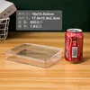Caja de Almacenamiento Rectangular con Tapa, Plástico PS de Grado Alimenticio, Galleta, Chocolate, Empaque de Regalo, Caja de Plástico, Almacenamiento Sellado