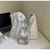 2026 Verano Nuevo Bolso de Lona Floral de Gran Capacidad de un Solo Hombro para Mujer Bolso de Compras Simple Casual Bolso Tote