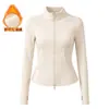 Conjunto de Dos Piezas para Mujer de Primavera y Otoño para Fitness Yoga, Top de Manga Larga con Cremallera y Cuello Alto, Pantalones de Yoga Ajustados de Cintura Alta, Conjunto Deportivo para Mujer