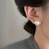 Brincos de Pérola Coloridos para Mulheres, Novo Estilo Popular, Simples e Versátil, Luxo Leve, Brincos Elegantes e de Alta Qualidade