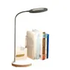 Luminária de Mesa Qixin LZ-201 Branco Millet Escritório Casa Uso Duplo Luminária de Mesa Proteção Ocular Luz Noturna Multiuso