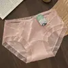 Calcinha Jacquard Modal Vazada Feminina 7A Seda de Amora Forro Antibacteriano Renda Japonesa na Borda Calcinha Cintura Média para Meninas
