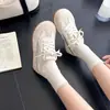 Cordones Malla Nuevo Verano 2026 Suela Gruesa Zapatos Casuales para Exteriores Aumentadores de Altura Zapatos de Plataforma Deportivos Zapatos de Entrenamiento Alemanes para Estudiantes
