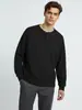 Camiseta básica de manga comprida, camiseta Henley de cor sólida, top casual simples de outono retrô masculino, camada interna