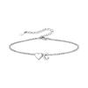 Europa e Estados Unidos transfronteiriço 26 pulseira de letras inglesas moda feminina temperamento simples aço inoxidável pulseira de letras em forma de coração