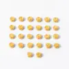 Aço Inoxidável Hidráulico Fino Deslizante 7mm Contas Redondas Perfuradas 26 Letras Inglesas DIY Pulseira Colar Combinação de Nomes