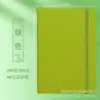 Caderno com elástico transfronteiriço com logo personalizado, porta-caneta, tamanho A5, capa dura simples de PU, bloco de notas para escritório executivo, alto valor estético