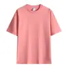 Camiseta de Algodón Puro de Peso Pesado 260g, Holgada Casual de Color Sólido Manga Corta Unisex Talla Grande Camiseta Promocional, Ropa de Trabajo Personalizable