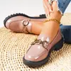 Mocasines para mujer talla grande primavera y otoño 2025 estilo francés zapatos pequeños de cuero estilo británico zapatos planos zapatos rojos individuales para mujer