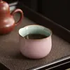 Caneca Master Forno Ru Cerâmica Rosa Rachada Pode Cultivar Flor Pétala Xícara de Chá Flor de Gelo Caneca de Degustação de Chá Gongfu Alto Valor de Aparência Lembrança