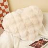 Almohada Estilo Coreano Escandinavo Cojín para Sofá Almohada Creativa para el Hogar Almohada de Felpa Cojín para Respaldo de Silla Piel Sintética de Conejo
