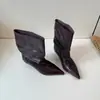 Botines holgados de tacón de gato con punta fina estilo coreano para mujer, nueva colección otoño/invierno 2026, botines cortos a la moda y versátiles