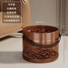 Balde de Madera Portátil para Pediluvio para Uso en Casa en Invierno, Tina de Madera Maciza para Remojar los Pies, Tina de Spa para Pies, Tina para Lavar los Pies, Cubo para Lavar los Pies