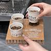 Bandeja de papel combinada cartón de nido de abeja trapeador de café exposición juego de vasos con forma especial 234 soporte inferior personalización