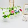 Espuma Floral Verde Flexível de Haste Única para Bonsai de Planta Verde, Decoração de Mesa para Hotel e Restaurante, Ornamento de Planta Artificial em Vaso