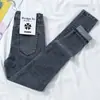 Nuevos Jeans Otoño 2020 Estudiante Femenina Combinan con Todo Ajustados Adelgazantes Cintura Alta Pantalones Tipo Lápiz Pantalones Cortos de Moda