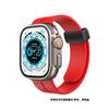 Adecuado para Apple Apple Watch Reloj de silicona con hebilla plegable magnética Correa de color sólido S10/Ultra