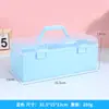 Caixa de Armazenamento Portátil para Pincel de Caligrafia Ferramentas para Pintura Chinesa Artística Caixa de Armazenamento de Grande Capacidade Caixa de Plástico Transparente Macaron