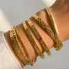 Pulsera abierta de diseño de diamantes de personalidad exagerada de Oriente Medio más vendida transfronteriza juego de metal vintage para mujer joyería al por mayor