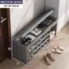 Estante Angosto Simple para Zapatos de Interior Atractivo Económico Puede Sentarse en la Entrada Zapatero Taburete para Cambiar Zapatos Estante de Almacenamiento para Esquina del Hogar Integrado